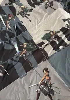 進撃の巨人 ベッドカバー　シングルサイズ