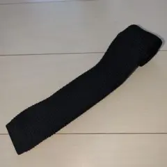 Knit & Knit 黒 ニット　ネクタイ　ニットタイ