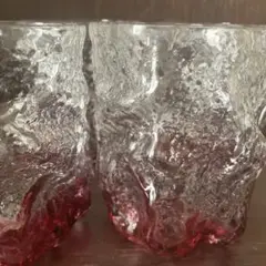 北一硝子 ガラス製グラス 4個セット 赤