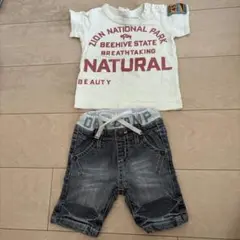 JUNK STOREのTシャツとデニムのセット