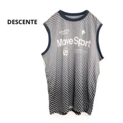 【DESCENTE】新品未使用　ノースリーブシャツ　グレー　Ｍ　スポーツ