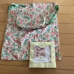 ローラアシュレイ❣️ポーチ、巾着、ハンカチセット