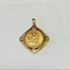 1945年メキシコ2.5ペソdos y medioペンダントトップ 金価格高騰中 1945年 ドスペソ 2ペソ金貨ペンダント 14Kイエローゴールド