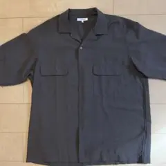 GLOBAL WORK 半袖シャツ L ブラウン　グローバルワーク