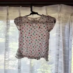 カラフルドットの半袖シャツ 110cm
