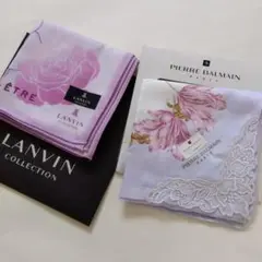 LANVIN & PIERRE BALMAIN ハンカチセット