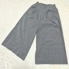 mf editorial グレンチェック ワイドパンツ Sサイズ