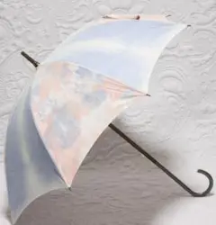新品【晴雨兼用 長傘】１点物！弁柄(ベンガラ)染 木製 雨傘 日傘 日本製