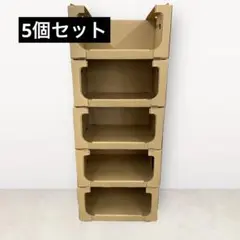 スタッキング 収納 ボックス 段ボール 棚 連結 洋服 収納 DB-01