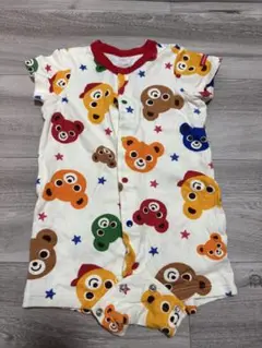 ミキハウス クマ柄ロンパース 95cm未満