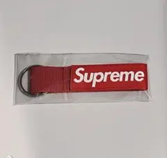 Supreme Webbing Keychain キーホルダー　レッド