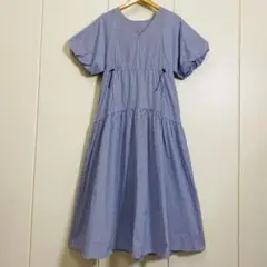 美品 mystic ミスティック ドロストギャザーワンピース