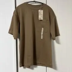 無印良品　ワイド半袖Tシャツ　モカブラウン　メンズS