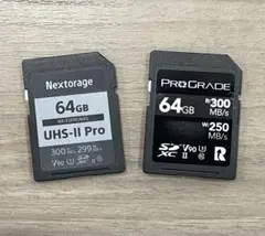 プログレード ネクストレージ 64GB 2枚セット SDXCカード SDカード