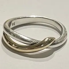 【美品 K18 silver925】組曲 指輪