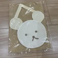ベビースタイ　くま　麻　ガーゼ生地