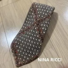即日発送❗️ 【NINA RICCI／ニナリッチ】総柄 シルクネクタイ 美品