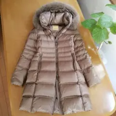 美品 定価15万 フェーバー ダウンコート サイズ希少44 フォックスファー
