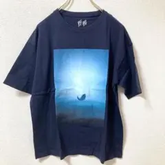 野鴨　ビッグシルエットTシャツ　ネイビー