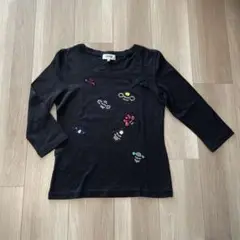 SONIA by SONIA RYKIEL ビジュー七分袖Tシャツ ソニア
