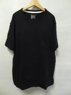 無印良品 メンズ 黒色 綿100％素材 ポケット付きTシャツ Lサイズ