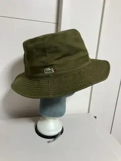 LACOSTE ラコステ　リバーシブル　バケットハット　カーキ　ネイビー