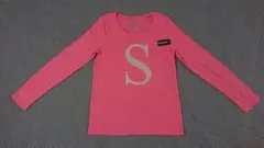 【新品タグ付】OLD NAVY ピンク Sロゴ 長袖カットソー ロンTシャツ
