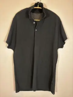 メッシュバックポロシャツ 黒