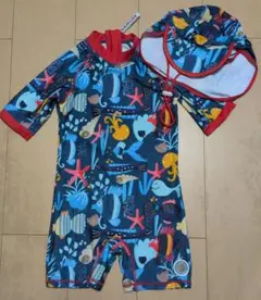 子ども用水着・帽子2点セット