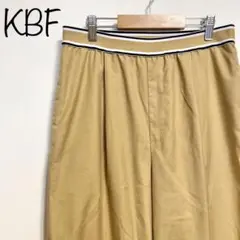 【KBF】ウエストゴムデザインイージーパンツ　ベージュ