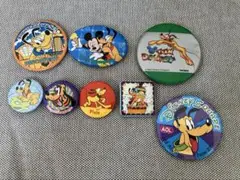 ディズニーリゾート　ストア　缶バッジ　プルート　レトロ　チームディズニー