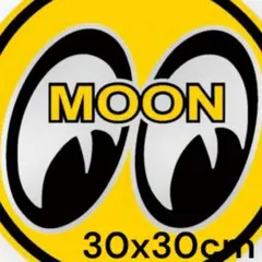【ラージサイズ】MOON ムーンアイズ ブリキ看板 アメリカン雑貨 30x30
