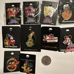 東京ディズニーランド 販売ピンバッジ10個セット　Ｆ