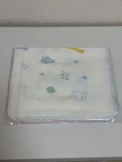 ガーゼタオル 星 動物プリント