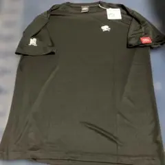 新品未使用　ゲームシャツ　テニス　スカルロゴ　Tシャツ L 黒