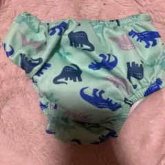 水遊びパンツ　green sprouts スイムパンツ　恐竜　緑　グリーン