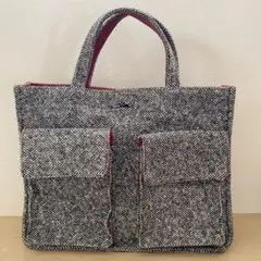 ロンシャン LONGCHAMP ツイード ハンドバッグ トートバッグ