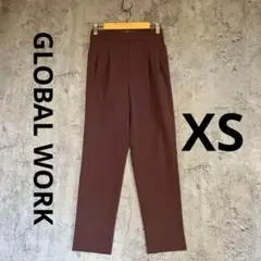 A0153【GLOBAL WORK】パンツ　ブラウン　XS