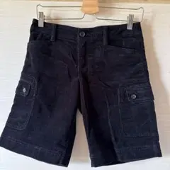 a.v.v standard 黒 カーゴショートパンツ