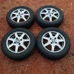 中古品 155/65R13スタッドレスタイヤアルミセット4本 ブリヂストン