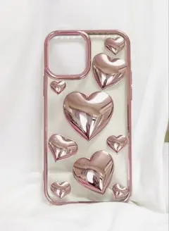 ハート ピンク iPhone12 ソフトケース