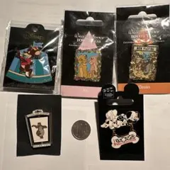 ディズニー クラッシック・ムービー　ピンバッジ5個セット