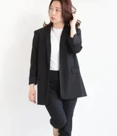 美品✨ Theory　テーラードジャケット　24SS　ストレッチ　リネン混　4
