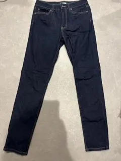 美品　ダークブルー ストレートデニム