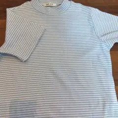 CHIP CLIP 水色 ストライプ Tシャツ Lサイズ