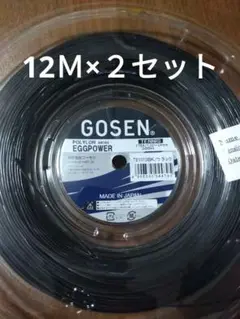 ゴーセン エッグパワー1.24 12Ｍ×２セット