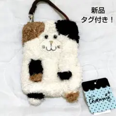 《新品　タグ付き！》　ねこのチャーミー　スマホポーチ