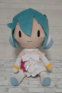 初音ミク　スペシャル　ふわふわぬいぐるみ　ホワイトドレス