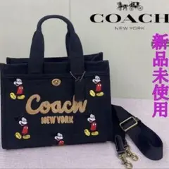 ♡新品未使用♡コーチカーゴ トートバッグ キャンバス34cm♡ブラック色♡