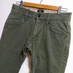 TMT ヴィンテージ加工 カーキチノパン オリーブ カーゴパンツ ワークパンツ